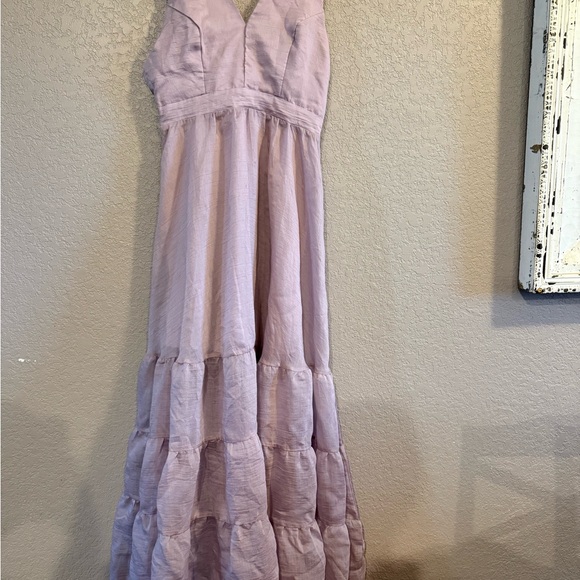 Selfie Leslie Light Purple Tiered Maxi Dress - Picture 1 of 7